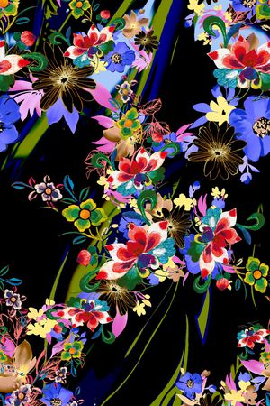 中国风印花华亿平台图片