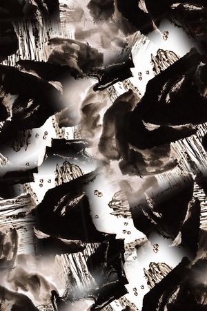 抽象印花华亿平台图片