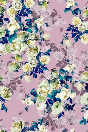 小花枝印花华亿平台图片