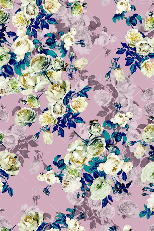 小花枝印花华亿平台图片