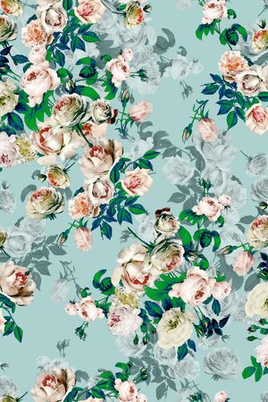 小花枝印花华亿平台图片