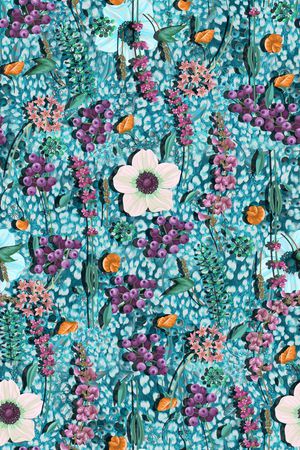 迪拜花卉印花华亿平台图片