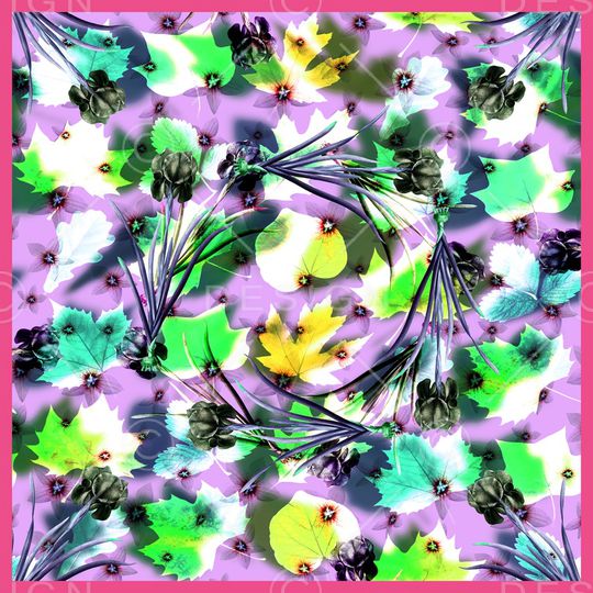 90方巾印花华亿平台图片