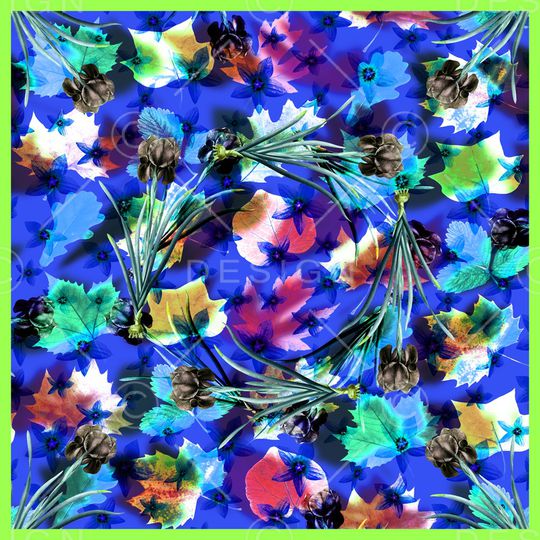 90方巾印花华亿平台图片