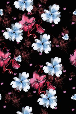 花卉印花华亿平台图片