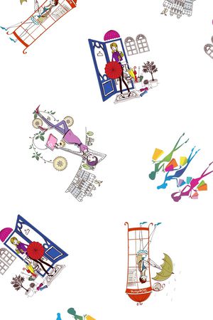 人物印花华亿平台图片