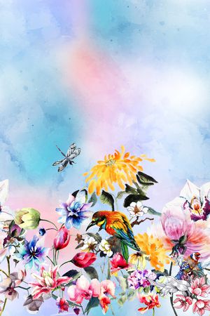 鸟印花华亿平台图片