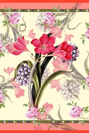 90方巾印花华亿平台图片