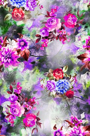 菊花印花华亿平台图片