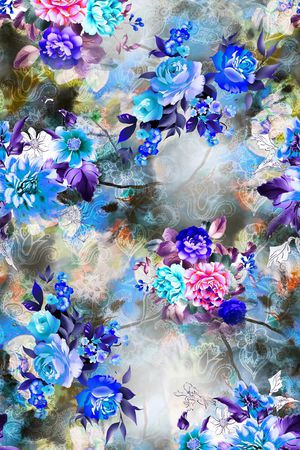 菊花印花华亿平台图片