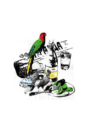 手绘插图印花华亿平台图片