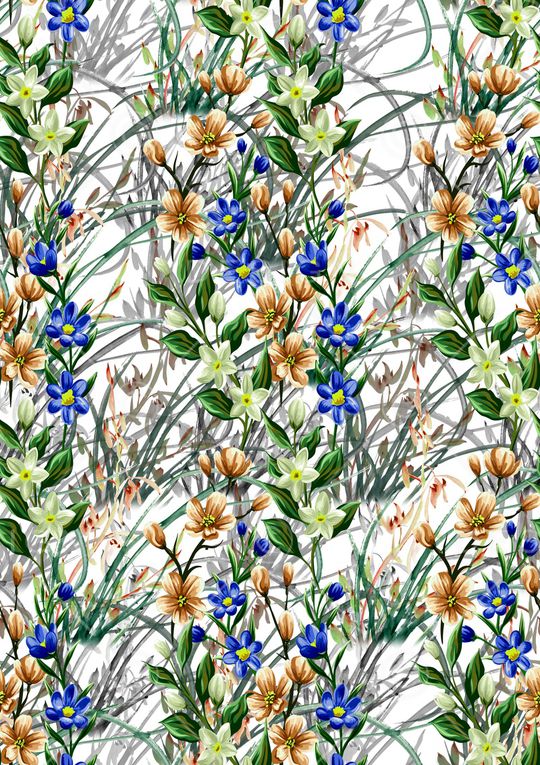 小碎花印花华亿平台图片