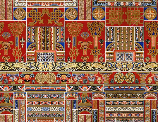 复古印花华亿平台图片