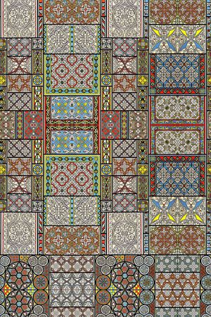 复古印花华亿平台图片