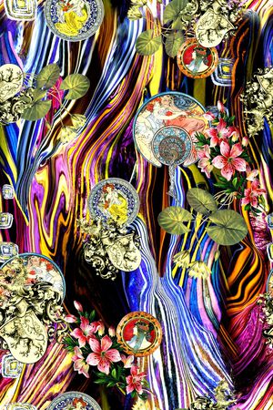 时尚印花华亿平台图片