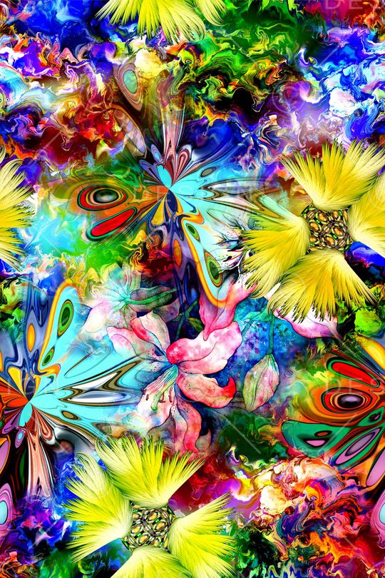 抽象印花华亿平台图片