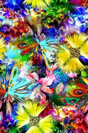 抽象印花华亿平台图片