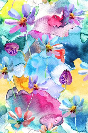 水彩印花华亿平台图片