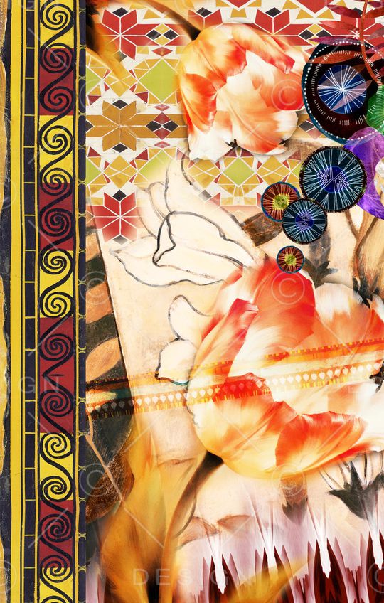 花朵印花华亿平台图片