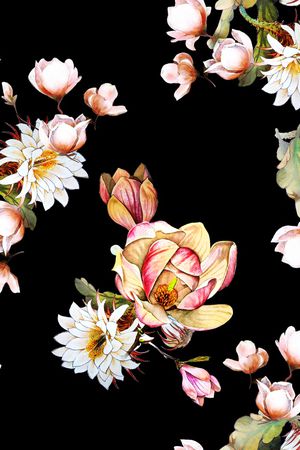 荷花印花华亿平台图片