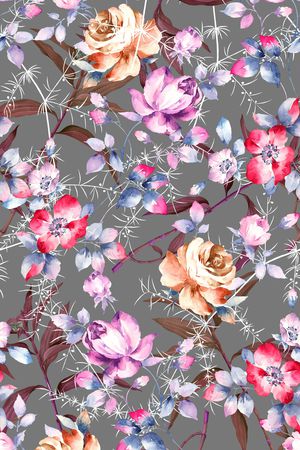 迪拜花卉印花华亿平台图片