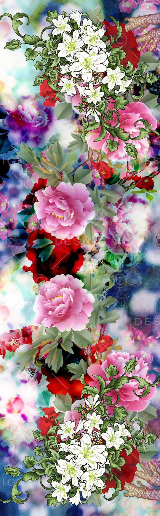 中国风印花华亿平台图片