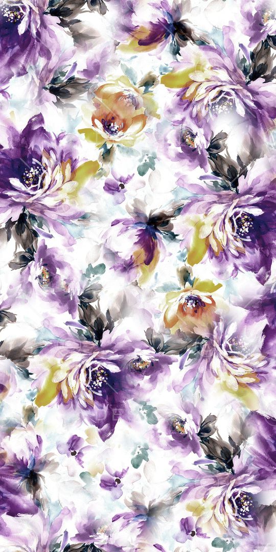 手绘花卉印花华亿平台图片