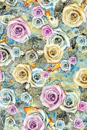 乱花印花华亿平台图片