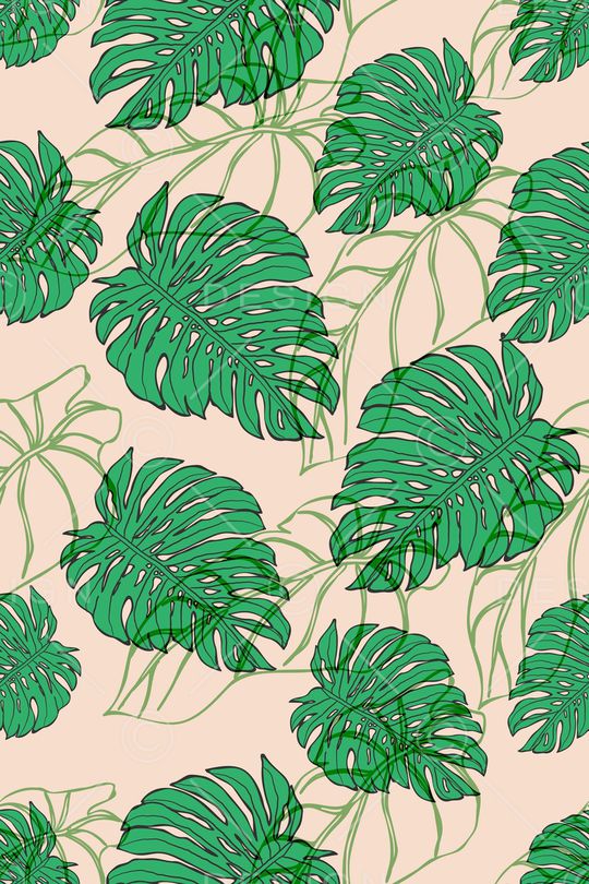 树叶印花华亿平台图片