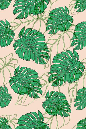 树叶印花华亿平台图片