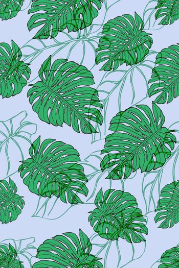 树叶印花华亿平台图片