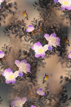 花瓣印花华亿平台图片