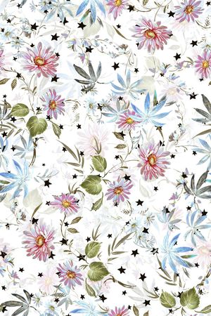 淡雅印花华亿平台图片