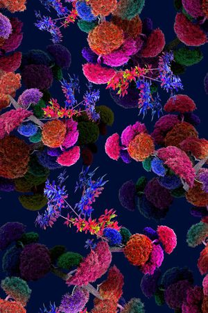 花卉印花华亿平台图片