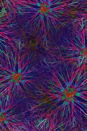 抽象花卉印花华亿平台图片