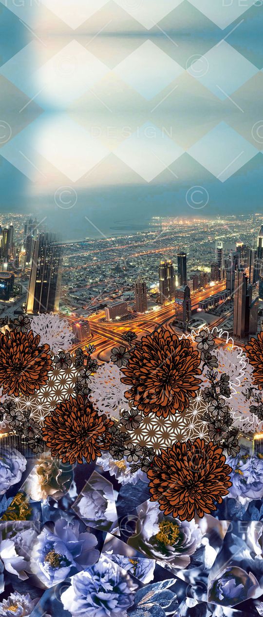 花卉印花华亿平台图片