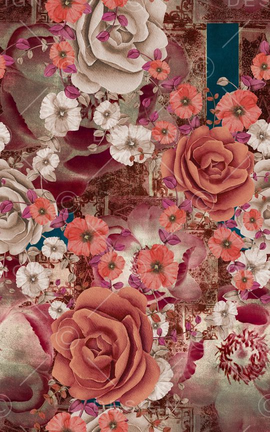 花朵印花华亿平台图片