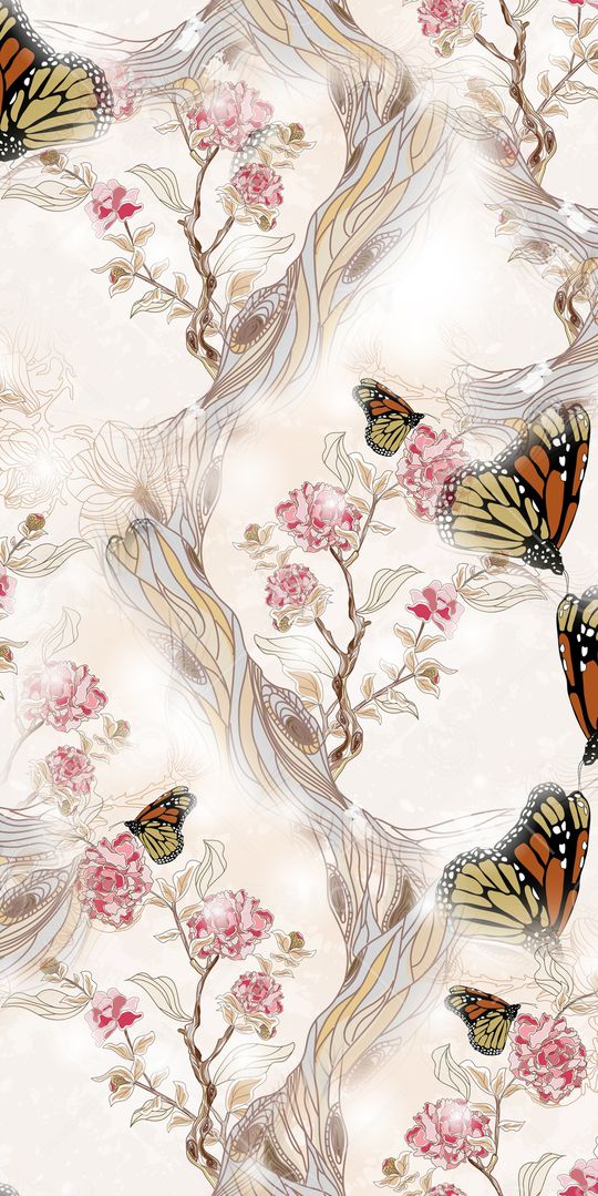 天堂鸟花印花华亿平台图片