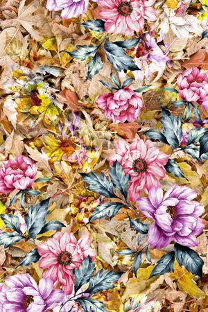 玉兰花印花华亿平台图片