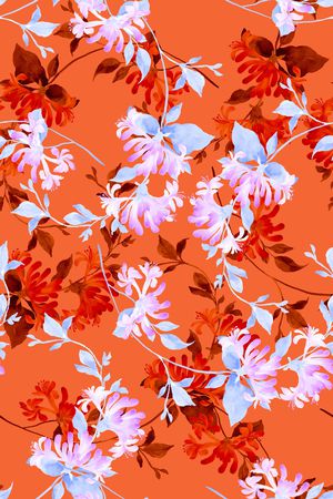 轻盈花卉印花华亿平台图片