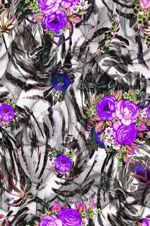 花卉印花华亿平台图片