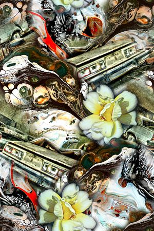 抽象印花华亿平台图片