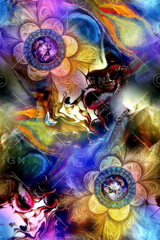 抽象印花华亿平台图片