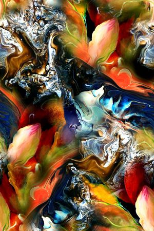 抽象印花华亿平台图片