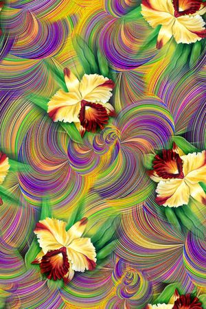 抽象印花华亿平台图片