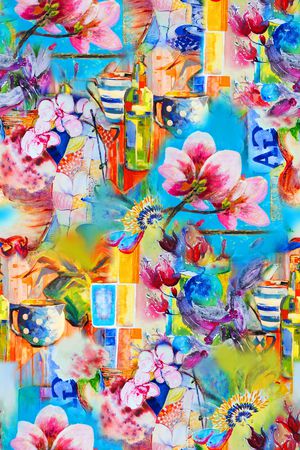 抽象印花华亿平台图片