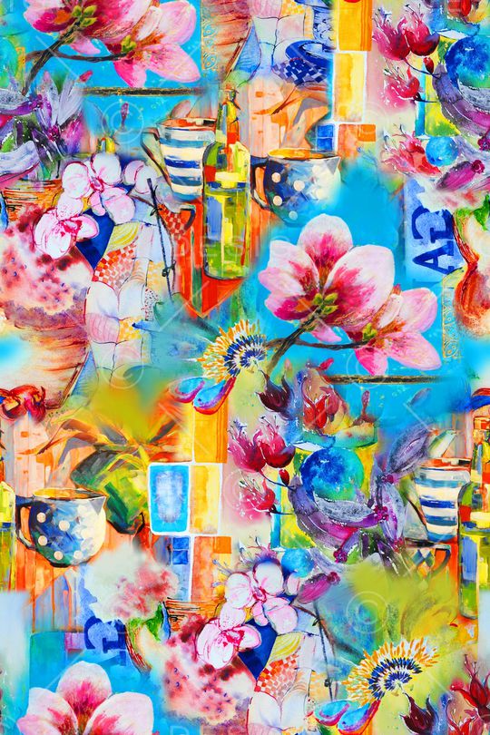 抽象印花华亿平台图片