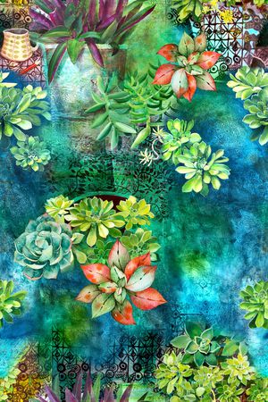 热带风印花华亿平台图片