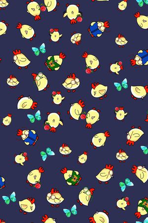 小鸡印花华亿平台图片