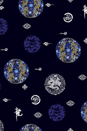 中国风印花华亿平台图片